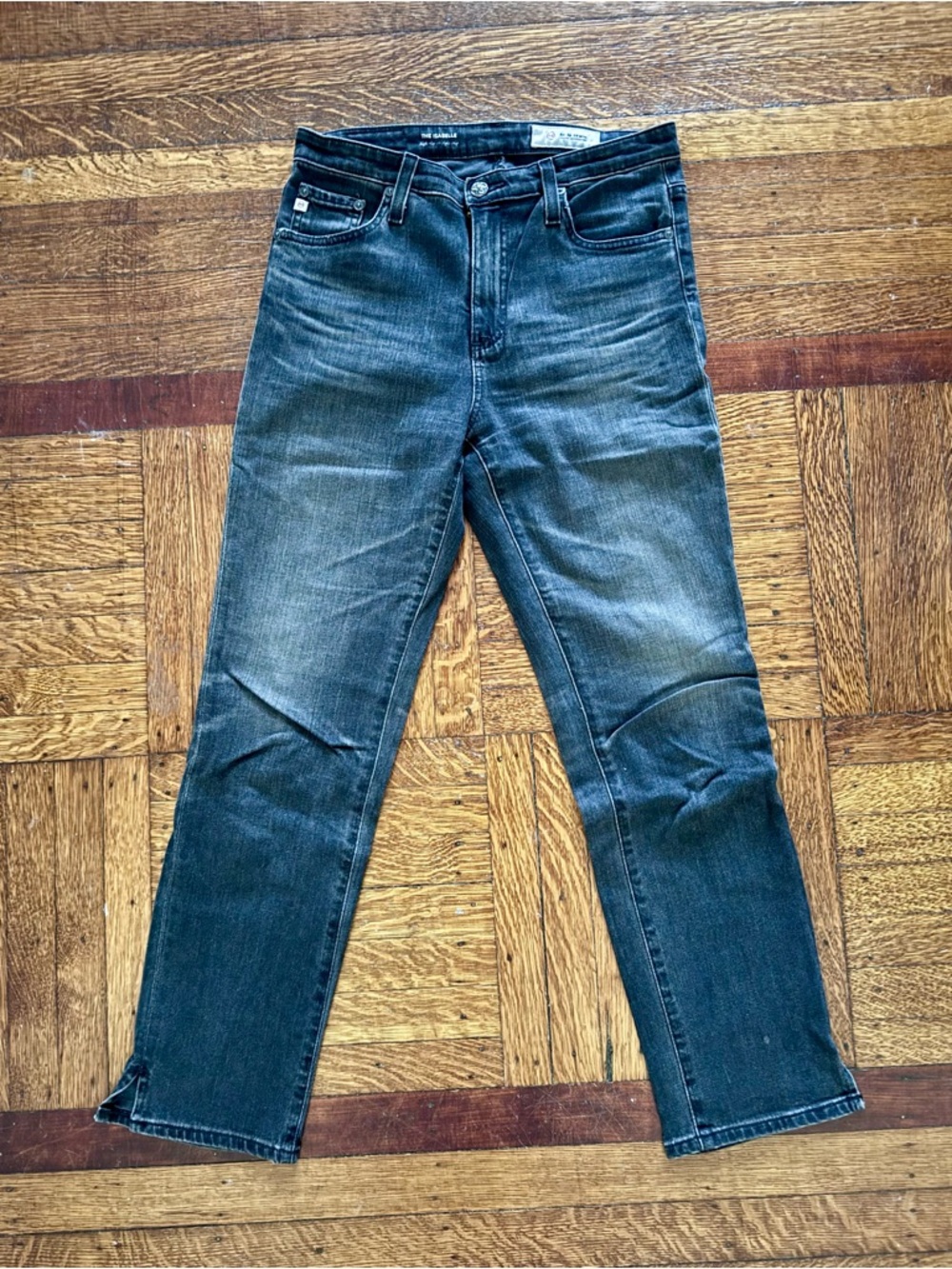 AG Straight Leg Cropped Jeans